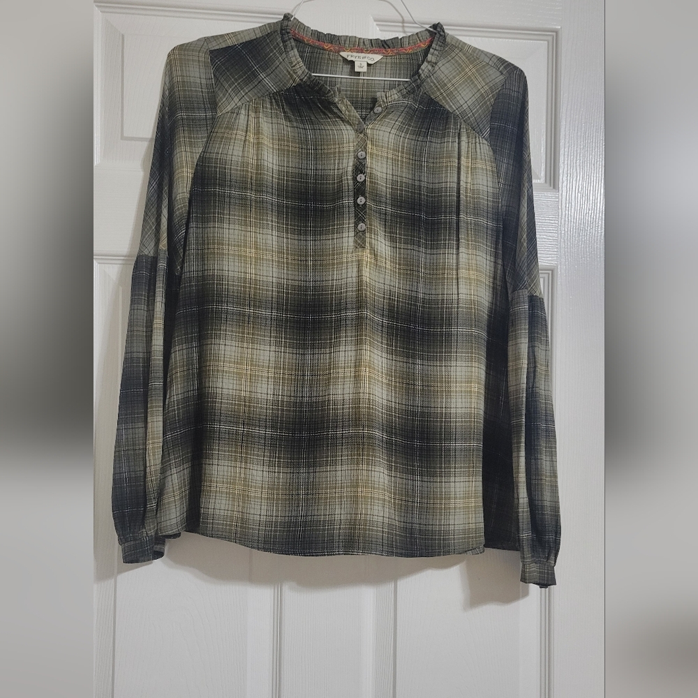 Frye Plaid Blouse
